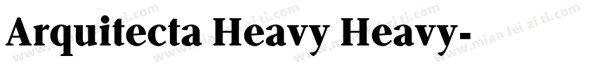 Arquitecta Heavy Heavy字体转换